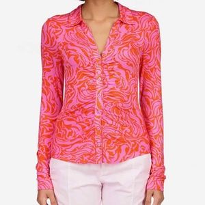 Sanctuary Dream Girl Button Up Top Size S